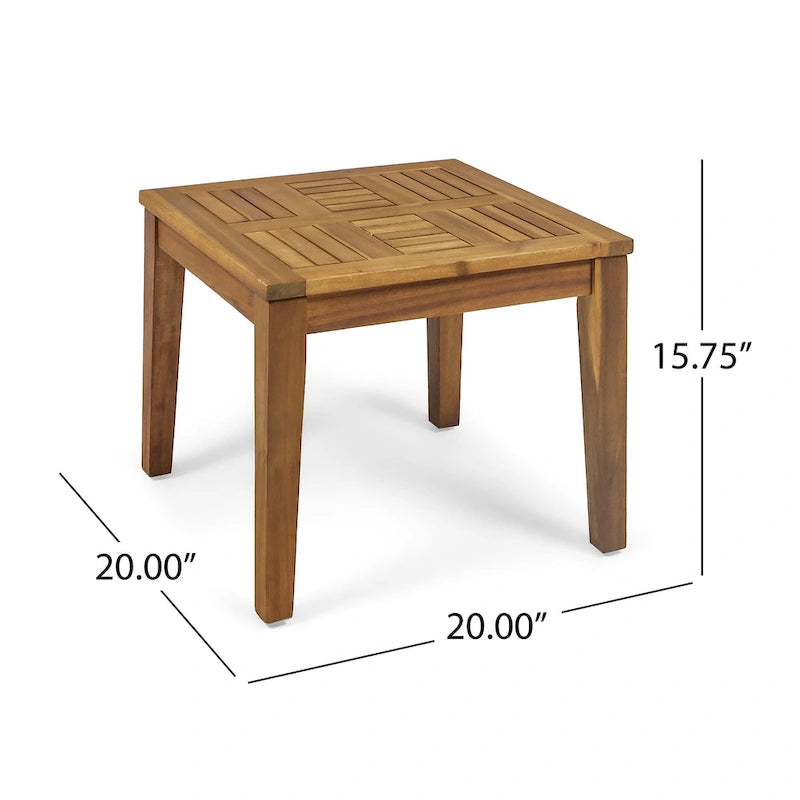 Table d'appoint Hampton Wood en acacia naturel