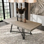 Ensemble table et chaises de salle à manger modernes 7 pièces en bois massif noir