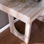 Bureau Chadwick contemporain en similicuir marron