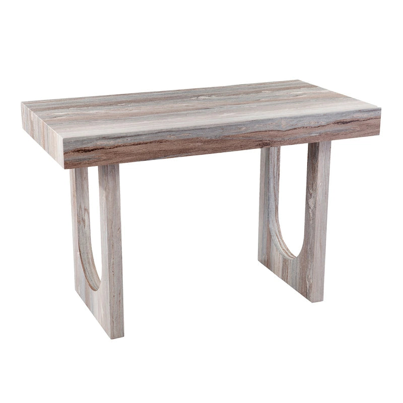 Bureau Chadwick contemporain en similicuir marron