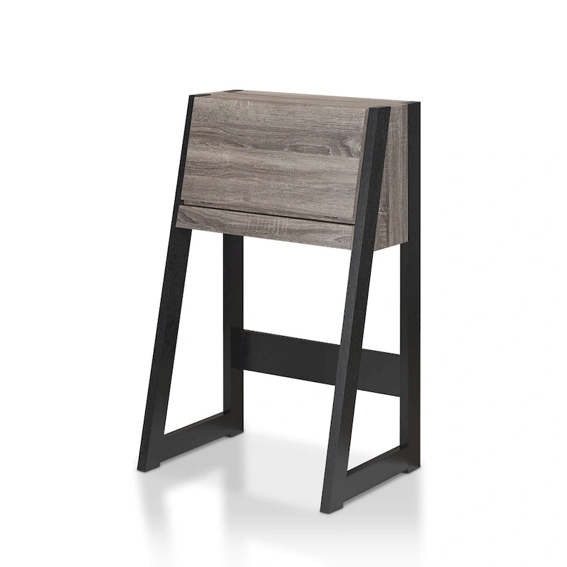 Bureau informatique compact contemporain en bois de 26 pouces