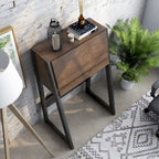 Bureau informatique compact contemporain en bois de 26 pouces