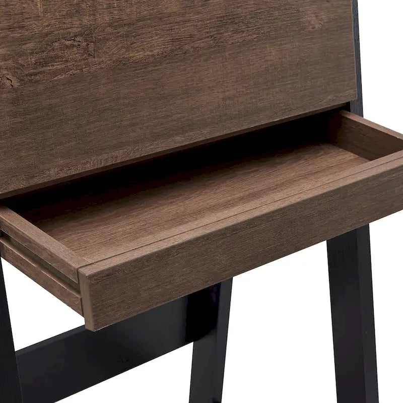 Bureau informatique compact contemporain en bois de 26 pouces