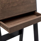 Bureau informatique compact contemporain en bois de 26 pouces