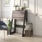 Bureau informatique compact contemporain en bois de 26 pouces