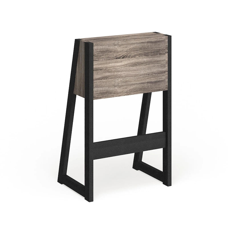 Bureau informatique compact contemporain en bois de 26 pouces