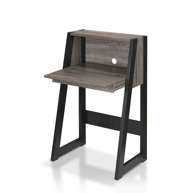 Bureau informatique compact contemporain en bois de 26 pouces