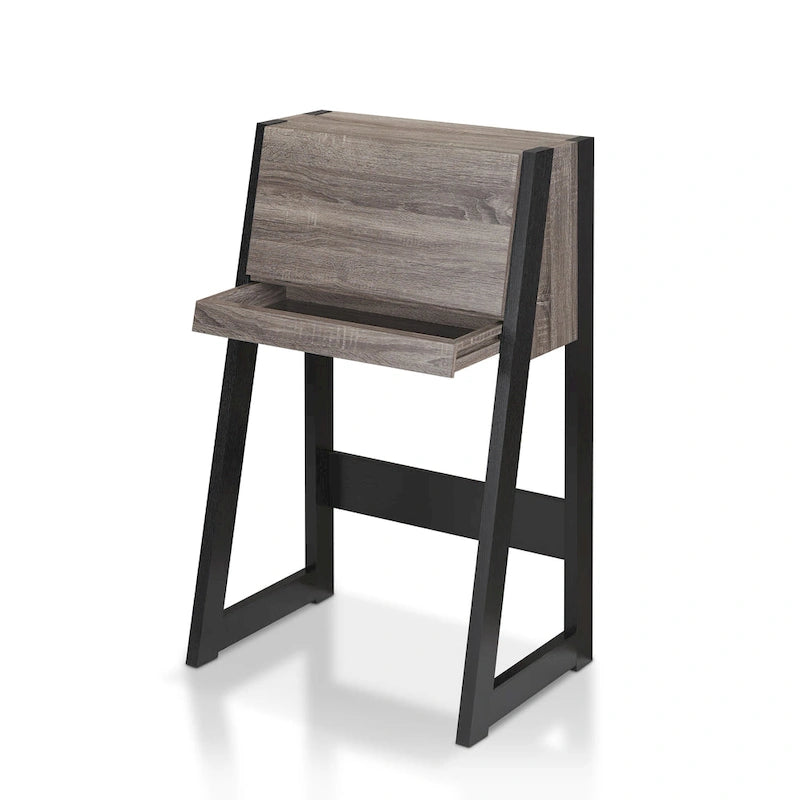 Bureau informatique compact contemporain en bois de 26 pouces