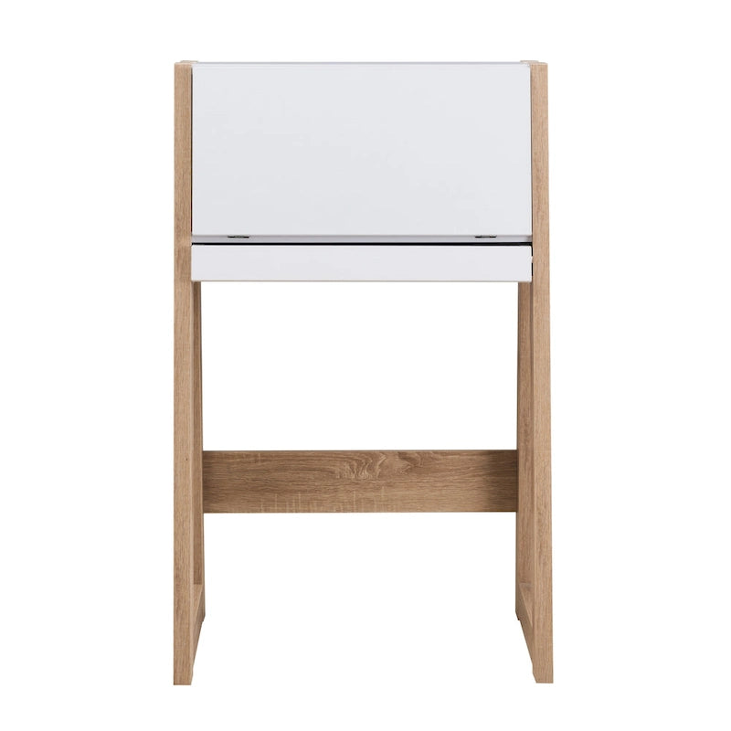 Bureau informatique compact contemporain en bois de 26 pouces