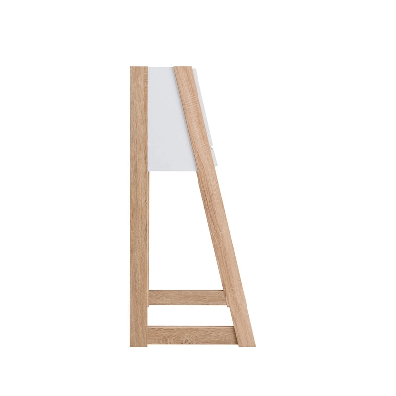 Bureau informatique compact contemporain en bois de 26 pouces