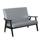 Banc Loveseat en Faux Cuir Contemporain