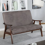 Banc Loveseat en Faux Cuir Contemporain
