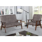 Banc Loveseat en Faux Cuir Contemporain