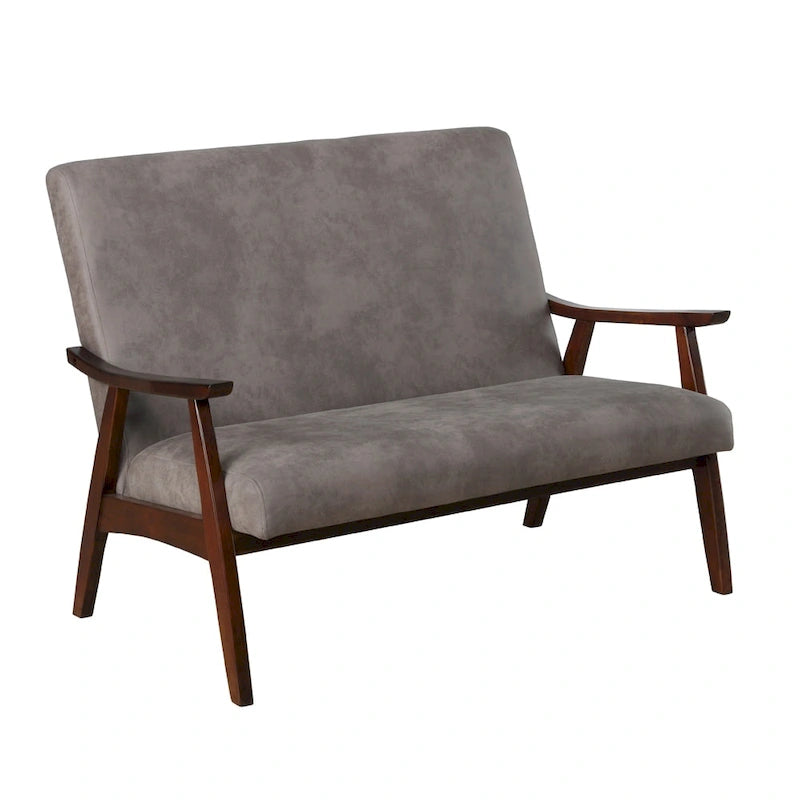Banc Loveseat en Faux Cuir Contemporain