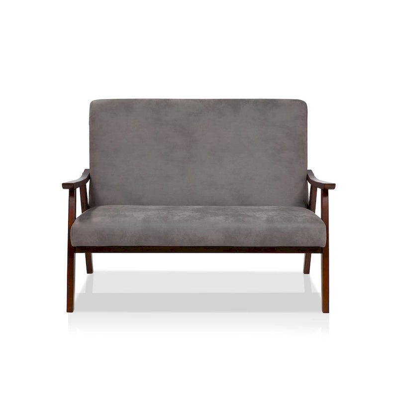 Banc Loveseat en Faux Cuir Contemporain