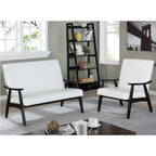 Banc Loveseat en Faux Cuir Contemporain