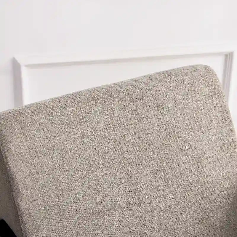 Fauteuil et repose-pieds en tissu bouclé de style Mid-Century Modern pour salon, chambre à coucher