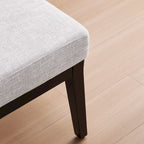 Fauteuil et repose-pieds en tissu bouclé de style Mid-Century Modern pour salon, chambre à coucher