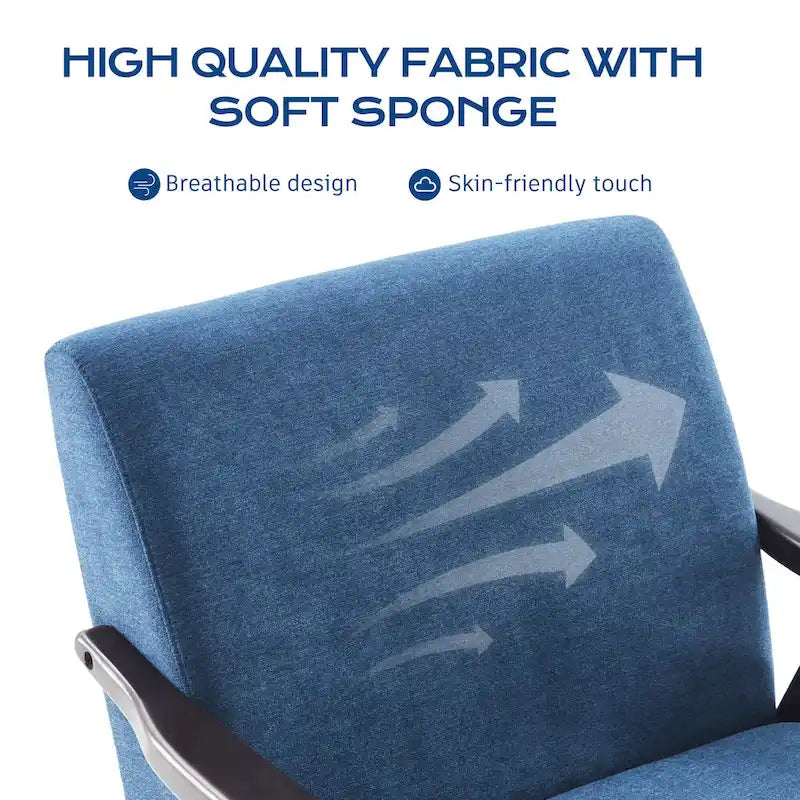 Fauteuil et repose-pieds en tissu bouclé de style Mid-Century Modern pour salon, chambre à coucher