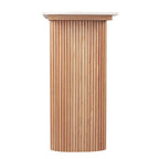Console en marbre avec base cannelée