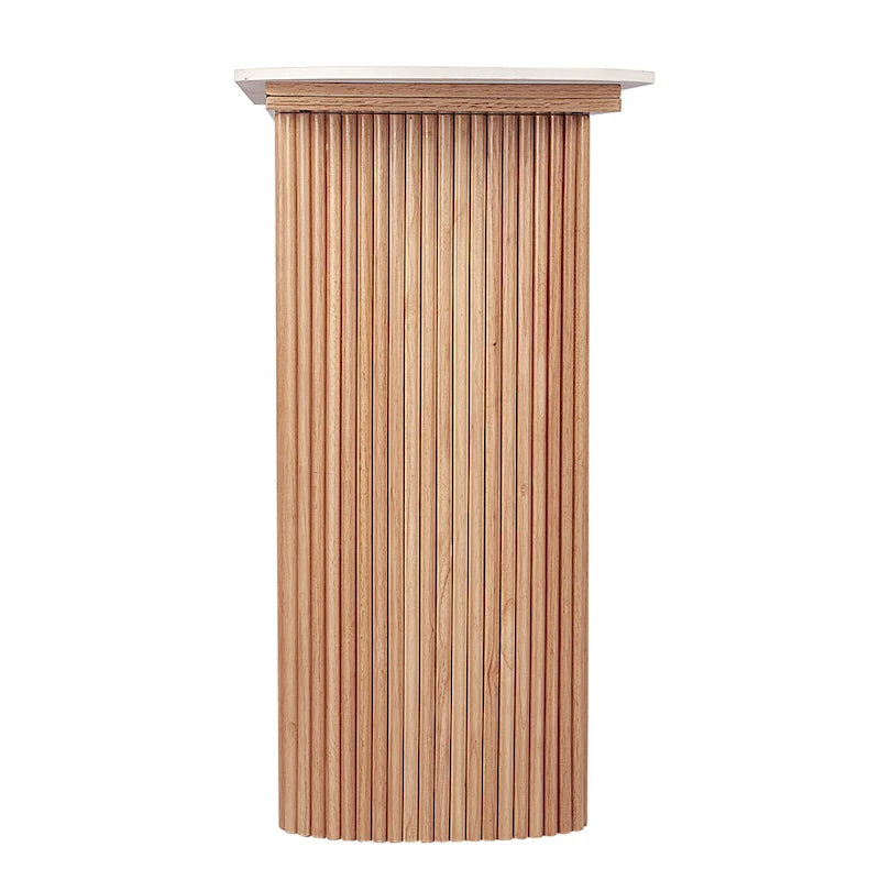 Console en marbre avec base cannelée