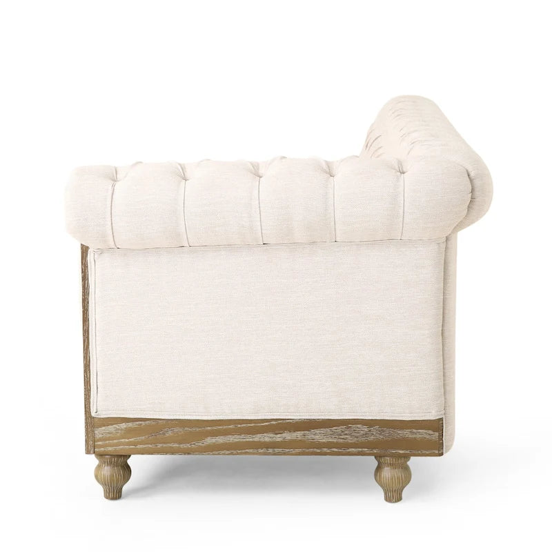 Canapé d'angle Chesterfield capitonné 7 places