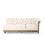 Canapé d'angle Chesterfield capitonné 7 places