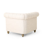 Canapé d'angle Chesterfield capitonné 7 places