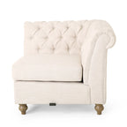 Canapé d'angle Chesterfield capitonné 7 places