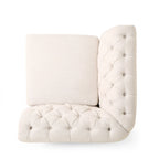 Canapé d'angle Chesterfield capitonné 7 places