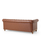 Canapé d'angle Chesterfield capitonné 7 places