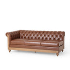 Canapé d'angle Chesterfield capitonné 7 places