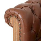 Canapé d'angle Chesterfield capitonné 7 places