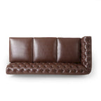 Canapé d'angle Chesterfield capitonné 7 places