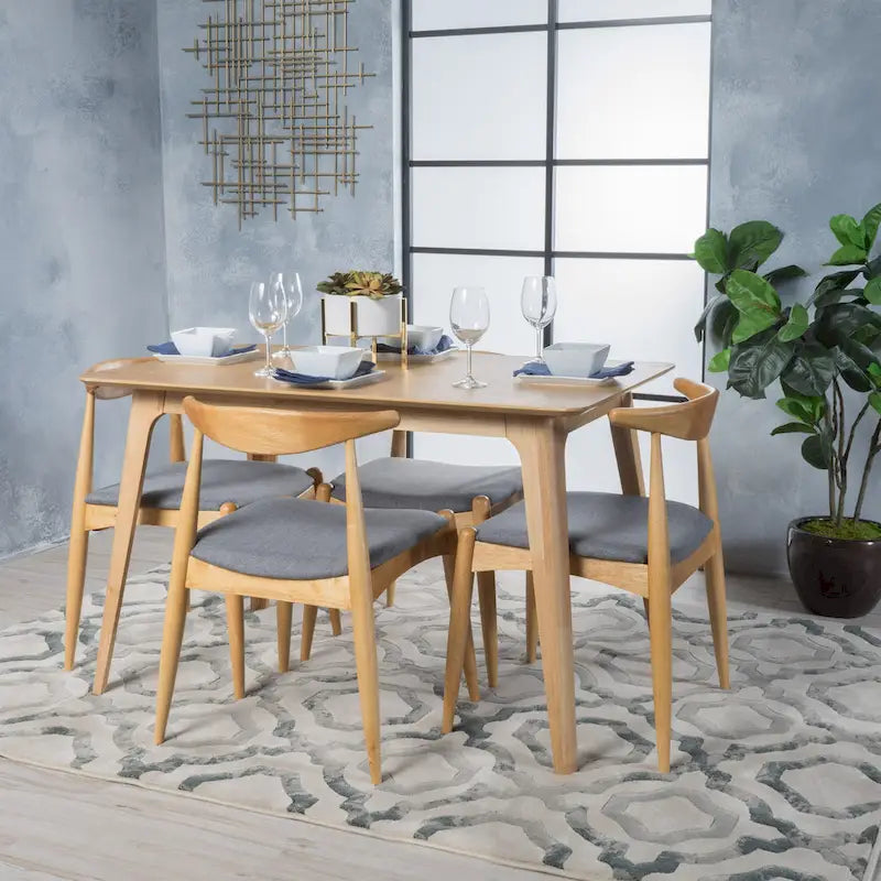 Ensemble de salle à manger 5 pièces de style Mid-Century (table et chaises)