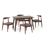 Ensemble de salle à manger 5 pièces de style Mid-Century (table et chaises)