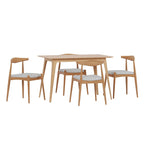 Ensemble de salle à manger 5 pièces de style Mid-Century (table et chaises)