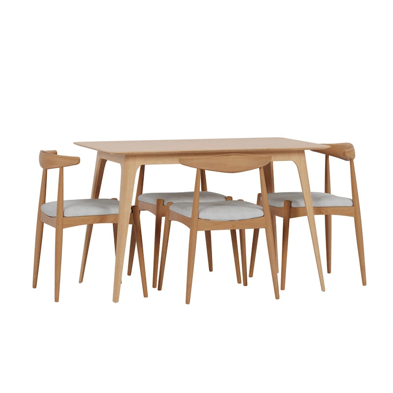 Ensemble de salle à manger 5 pièces de style Mid-Century (table et chaises)