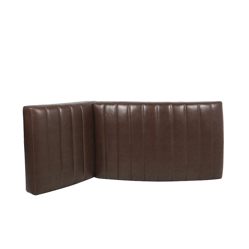 Chauffeuse d'intérieur rembourrée à coutures nervurées