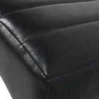 Chauffeuse d'intérieur rembourrée à coutures nervurées