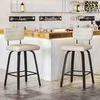 Tabourets de bar pivotants Tabourets de bar en bois courbé hauteur comptoir