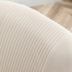 Chaise de salle à manger ou de coiffeuse en velours plissé bouclé glamour moderne avec poignée arrière