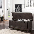 Banc de rangement Granger avec coussin en lin par iNSPIRE Q Classic