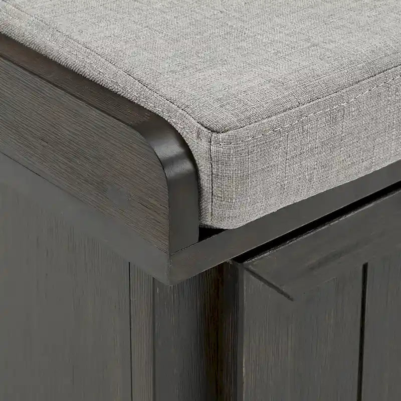 Banc de rangement Granger avec coussin en lin par iNSPIRE Q Classic