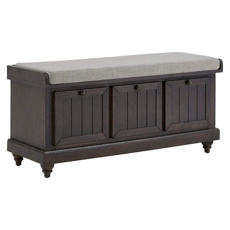 Banc de rangement Granger avec coussin en lin par iNSPIRE Q Classic