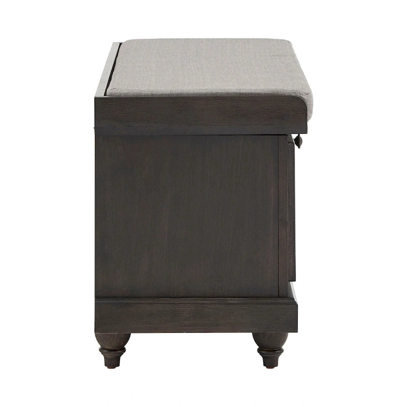 Banc de rangement Granger avec coussin en lin par iNSPIRE Q Classic