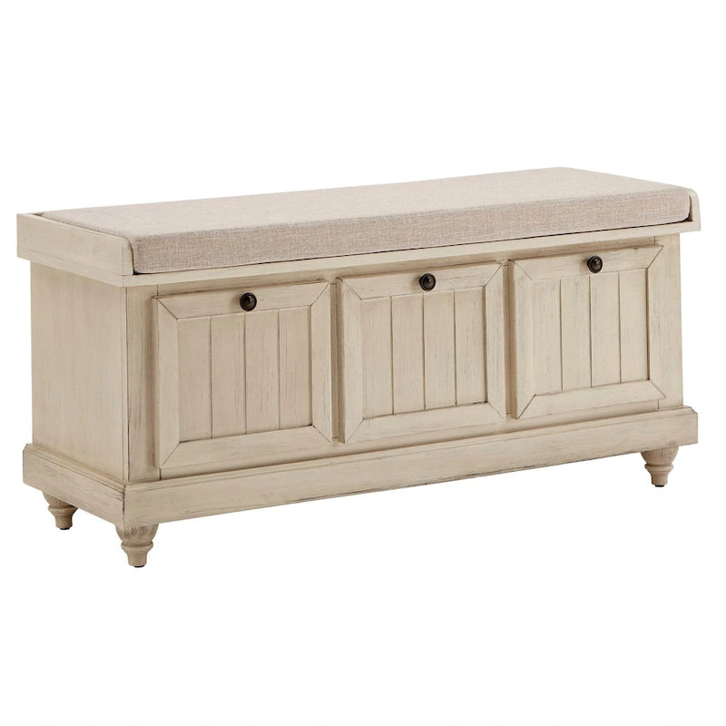 Banc de rangement Granger avec coussin en lin par iNSPIRE Q Classic