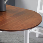 Table de cuisine 55" en bois massif, table à manger pliante à abattants pour petits espaces