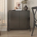 Bahut d'appoint de rangement moderne et brillant