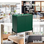 Bahut d'appoint de rangement moderne et brillant